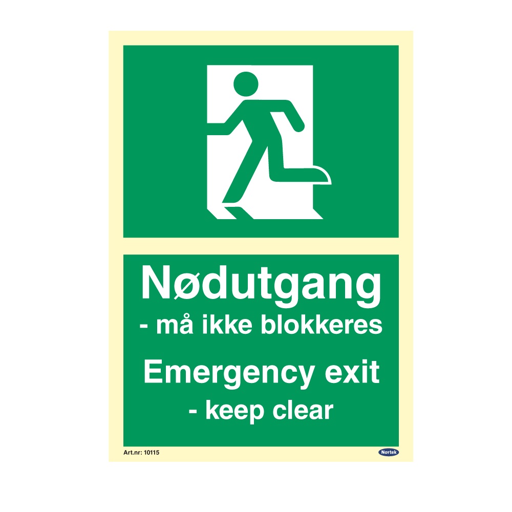 Skilt Etterlysende Møteplass ved Brann/Evakuering Skilt Etterlysende Møteplass ved Brann/Evakuering